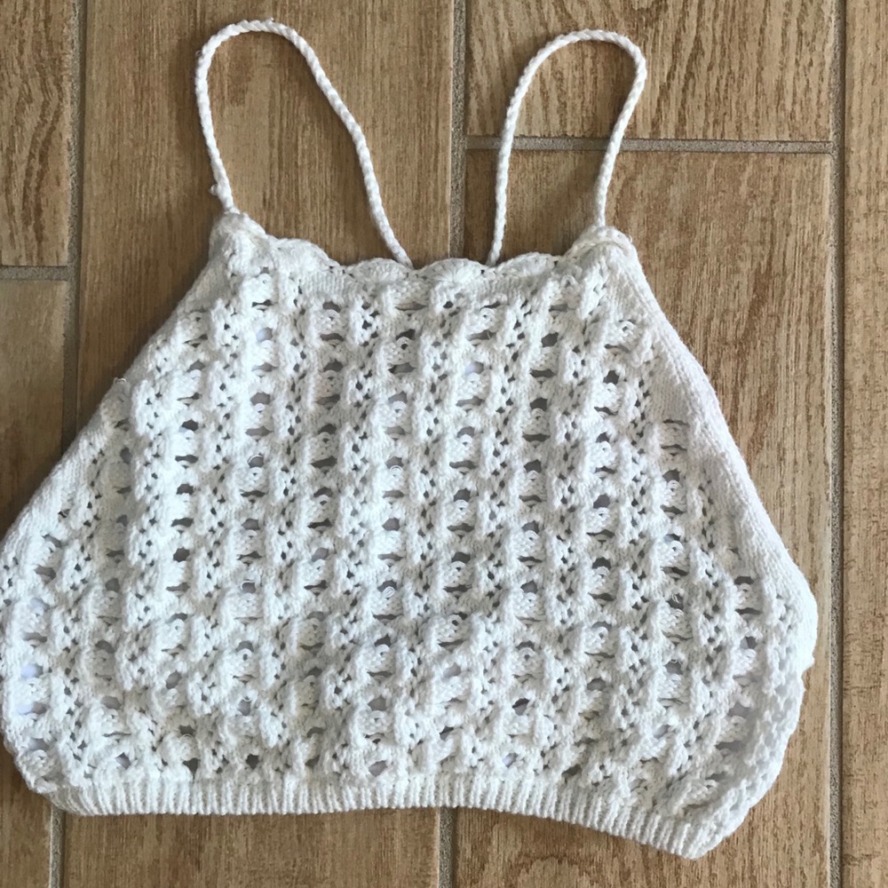 Off white crop  top
